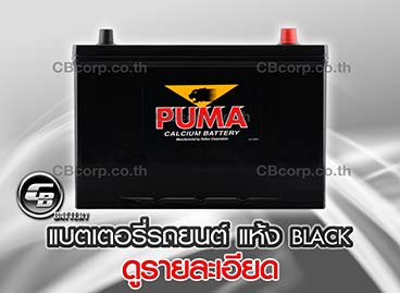 แบตเตอรี่รถยนต์ Puma แห้ง Black